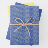 Zachte Zwemelen Blauw Inpakpapier Vel (In situ)