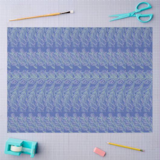 Zachte Zwemelen Blauw Tissuepapier (Craft)