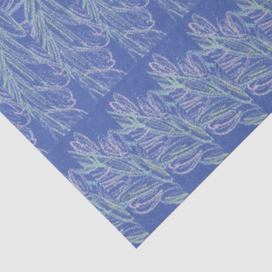 Zachte Zwemelen Blauw Tissuepapier (Detail)