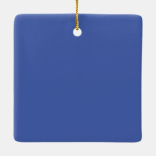 Zachte Zwemelen Blauwe Momenten Keramisch Ornament (Achterkant)