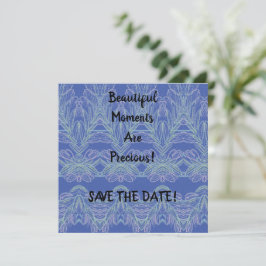 Zachte Zwemelen Blauwe Momenten Save The Date