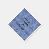 Zachte Zwemelen Blauwe Momenten Servet (Hoek)