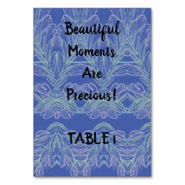 Zachte Zwemelen Blauwe Momentopnamen Tabelnummer Kaart