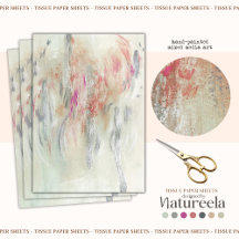 Zachtegelijk Abstract Decoupage Vloeipapier