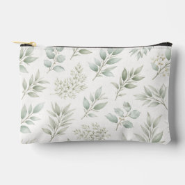 Zachtegroen botanisch bladpatroon etui