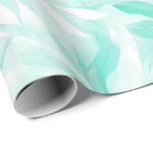 Zachtegroen verse bries abstract patroon cadeaupapier (Rol Hoek)