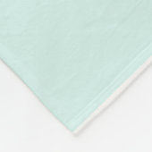 Zachtegroene pastel & witte vierkante patroon fleece deken (Hoek)
