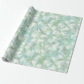 Zachtegroene verse bries abstract patroon cadeaupapier (Uitgerold)