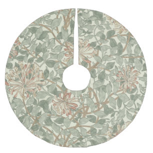 Zachtegroene vintage William Morris kamperfoelie Kerstboom Rok