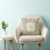Zachtegroene vintage William Morris kamperfoelie Kussen (Stoel)