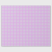 Zachtegrys lavendel grid inpakpapier (Vlak)