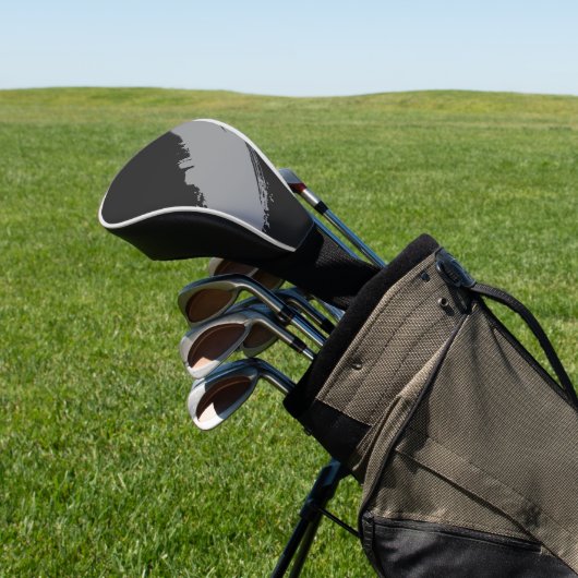 Zachtekolzwart golfheadcover (Insitu)