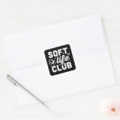 Zachteleven club vierkante sticker (Envelop)
