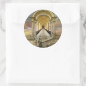 Zachten in de hemel ronde sticker (Tas)