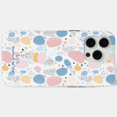 Zachter Abstract Pastel Kiezelpatroon Case-Mate iPhone Case (Achterkant (horizontaal))