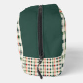 Zachter Evergroen Gingham Monogram Toilettasje (Rechts)