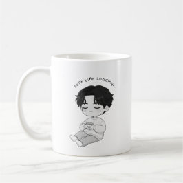 Zachter Leven Ladende Knuffelige Chibi Jongen Thee Koffiemok