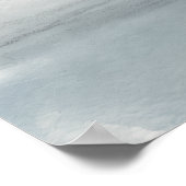 Zachter neutrale nevelige landschapsposter poster (Hoek)
