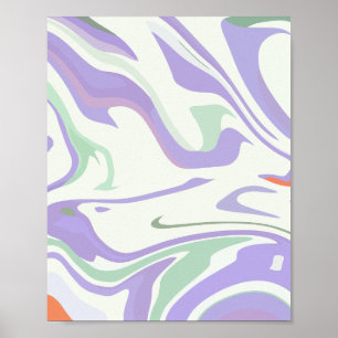 Zachtere Pastelkrullen Poster
