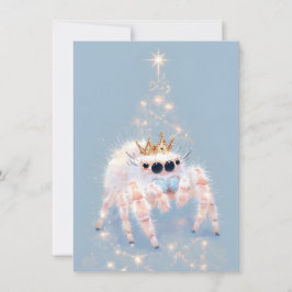 Zachtere Pretty Jumping Spider Kerstkaarten Feestdagenkaart
