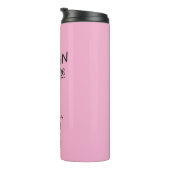 Zachterode QR-code Slogan Persoonlijke Tumbler Thermosbeker (Geroteerd rechts)