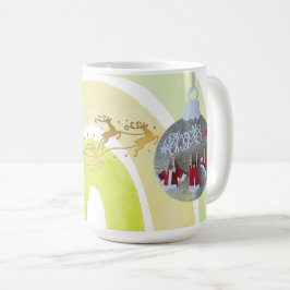 Zachteropgewekte grappige knuffel Kerstmis bel Koffiemok