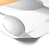 Zachtgekookt Ei in Kopje met Zilveren Lepel Poster (Hoek)