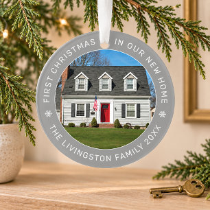Zachtheer cirkel eerste kerst nieuwe woning ornament