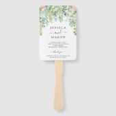 Zachtheid Bruiloft Waier Programma Handwaaier (Voorkant)