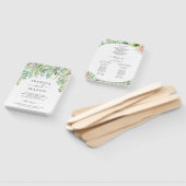 Zachtheid Bruiloft Waier Programma Handwaaier (Niet-gemonteerd)