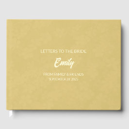 Zachtheid Gouden Letters naar de Bruid Aandenken N Gastenboek