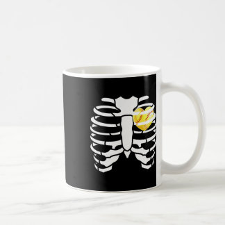Zachtheid Hart Binnen Ribben Skelet Halloween Kost Koffiemok