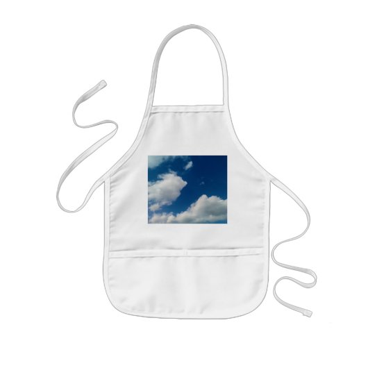 Zachtheid in de wolken kinder schort (Voorkant)