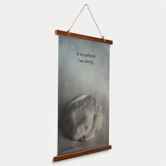 Zachtheid is sterkte hout getooid wandtapijt hangend wandkleed (Gebogen)