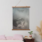 Zachtheid is sterkte hout getooid wandtapijt hangend wandkleed (Slaapkamer)