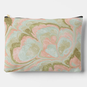 Zachtheid Marmer Wervelend Patroon Mint, Koraal en Etui