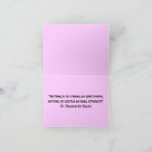 Zachtheid notecard kaart (Binnen)