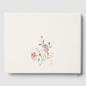 Zachtheid Roze Weide Bloemenkrans Bruiloft Feest Gastenboek (Achterkant)