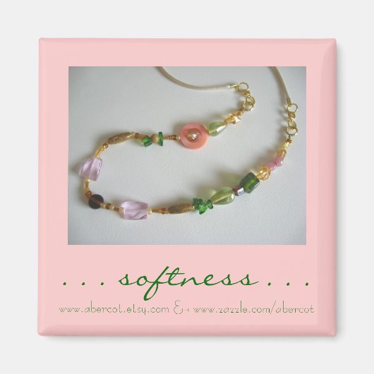 Zachtheid van Beaded Ketting Magnet (Voorkant)