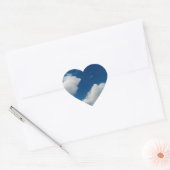 Zachtheid voor de wolken hart sticker (Envelop)