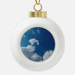 Zachtheid voor de wolken keramische bal ornament