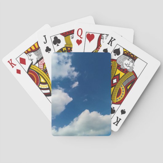 Zachtheid voor de wolken pokerkaarten (Achterkant)