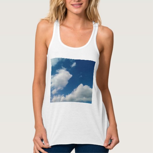 Zachtheid voor de wolken tanktop (Voorkant)