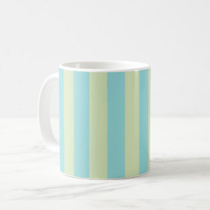 Zachtheidige gestreepte pastel patroon – Limoenkle Koffiemok