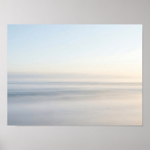 Zachthorizon Minimalistische Natuurposter Poster