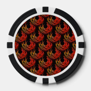 Zachtmodern boho elegant abstract kunstpatroon #50 poker chips