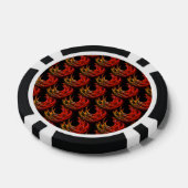 Zachtmodern boho elegant abstract kunstpatroon #50 poker chips (Enkel)