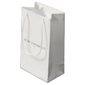 Zachtmoedige Minimalistische Cadeautas (Achterkant Gekanteld)