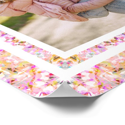 Zachtroze Poster (Hoek)