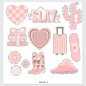 zachtroze preppy sticker (Vel)